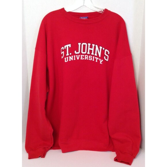 Champion Other - Vtg St Johns University Sweatshirt Mn 2XL Red Crewneck Oversized Grunge 90s Y2K